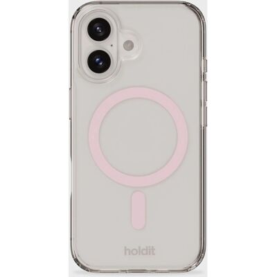 HoldIt MagSafe suojakuori iPhone 16 Plus - Pinkki/Transparantti - Puhelimen suojus HoldIt MagSafe suojakuori iPhone 16 Plus - Pinkki/Transparantti - Puhelimen suojus