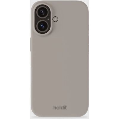 HoldIt iPhone 16 Silikonhülle Taupe - Smartphone Cover HoldIt iPhone 16 Silikonhülle Taupe - Smartphone Cover