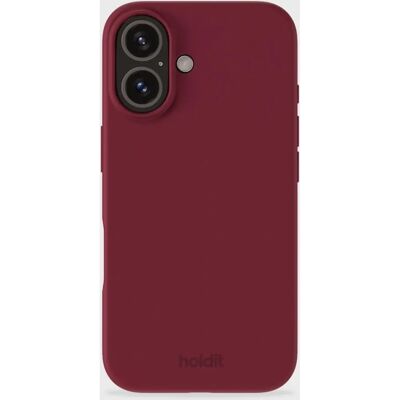 Holdit iPhone 16 Zachte Touch Siliconen Hoes - Rood Fluweel Holdit iPhone 16 Zachte Touch Siliconen Hoes - Rood Fluweel