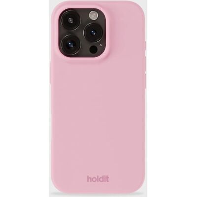 HoldIt Silikonhülle iPhone 16 Pro Rosa - Handyhülle HoldIt Silikonhülle iPhone 16 Pro Rosa - Handyhülle
