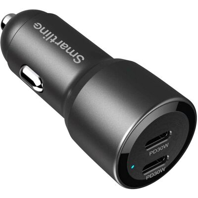 Smartline 60W PD Biloplader - Billader Smartline 60W PD Biloplader - Billader