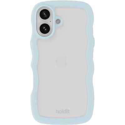 Holdit iPhone 16 Wavy Mineral Blue - Puhelimen Kuori Holdit iPhone 16 Wavy Mineral Blue - Puhelimen Kuori