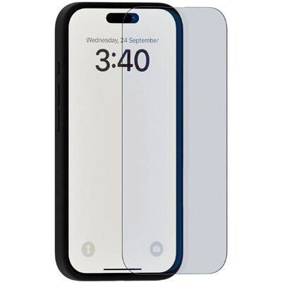 Gennemsigtig skærmbeskyttelse til iPhone 16 / 15 / 15 Pro - Case venlig Gennemsigtig skærmbeskyttelse til iPhone 16 / 15 / 15 Pro - Case venlig