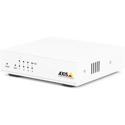 Axis D8004 Obehandlad Ethernet Switch - 4 Portar, PoE, Vit Axis D8004 Obehandlad Ethernet Switch - 4 Portar, PoE, Vit