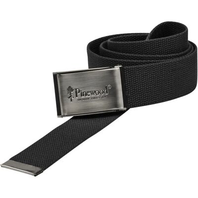 Pinewood Canvas Pasek Czarny - na outdoor i jeans Pinewood Canvas Pasek Czarny - na outdoor i jeans