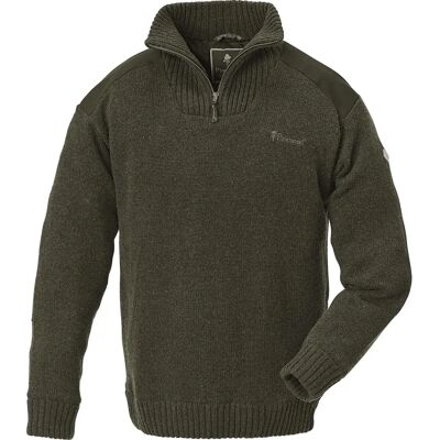Pinewood Hurricane Strickpullover - Dunkelgrün Mélange Winddicht & Atmungsaktiv Pinewood Hurricane Strickpullover - Dunkelgrün Mélange Winddicht & Atmungsaktiv