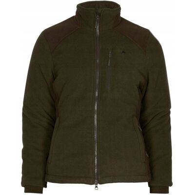 Pinewood - Harriette - Zielony - Skóra zamszowa brązowa - Fleece Jacket Pinewood - Harriette - Zielony - Skóra zamszowa brązowa - Fleece Jacket