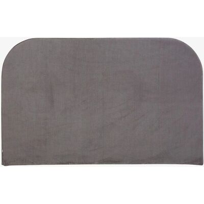 Mille Notti Bianca Sengegavl - Velour - Grå - 90cm - Sengegavl Mille Notti Bianca Sengegavl - Velour - Grå - 90cm - Sengegavl