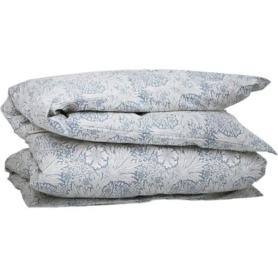 Mille Notti - Marigold bomullslakan - Blå - 150X210 - Sängkläder Mille Notti - Marigold bomullslakan - Blå - 150X210 - Sängkläder