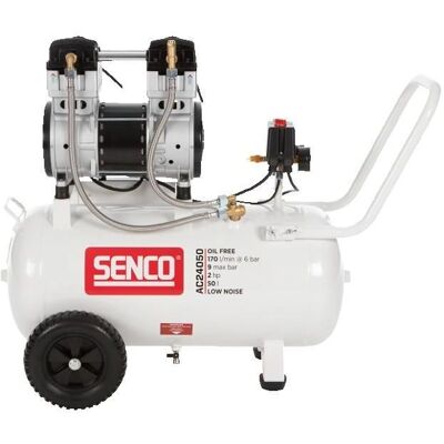 Senco AC24050 Compresseur Silencieux - 50L - 9 bar - 240L/m - Publicité Senco AC24050 Compresseur Silencieux - 50L - 9 bar - 240L/m - Publicité
