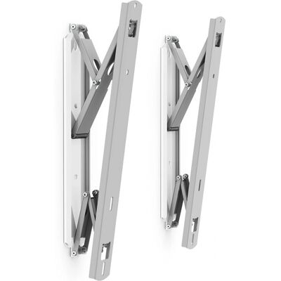 Support TV Smart Media FS011063 - Argenté et Blanc - 60" - Publicité Support TV Smart Media FS011063 - Argenté et Blanc - 60" - Publicité