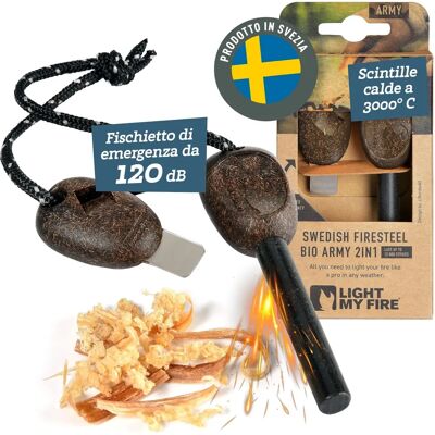 Light My Fire Sverige FireSteel Army - Tennstikker - Cocoshell - 12.000 Tenninger Light My Fire Sverige FireSteel Army - Tennstikker - Cocoshell - 12.000 Tenninger
