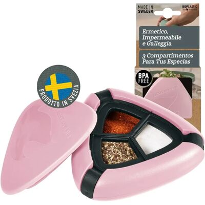 Light My Fire Salt & Pepper Plus Rose - Conteneur à épices - Publicité Light My Fire Salt & Pepper Plus Rose - Conteneur à épices - Publicité