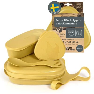 Light My Fire Musty Yellow Juego de Comida - Vajilla y Lunchbox Light My Fire Musty Yellow Juego de Comida - Vajilla y Lunchbox