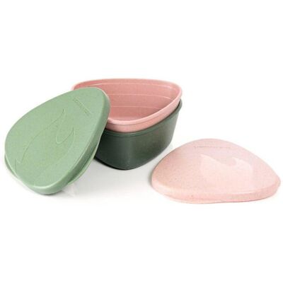 Light My Fire SnapBox Sandygreen Pink - Juego de vajilla para camping Light My Fire SnapBox Sandygreen Pink - Juego de vajilla para camping