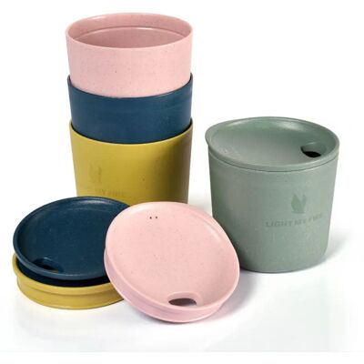 Light My Fire MyCup'n Lid Short Orgánico 4 Pack - Vasos Light My Fire MyCup'n Lid Short Orgánico 4 Pack - Vasos