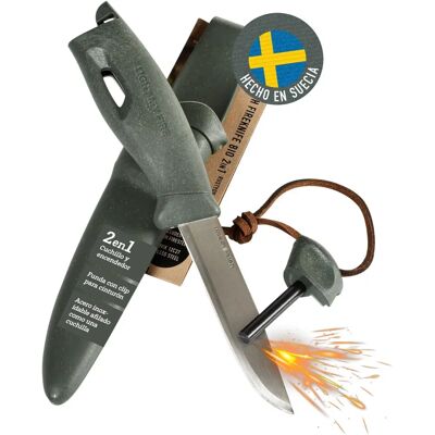 Light My Fire Swedish FireKnife 2-i-1 Salviegroen - Allround Kniv Light My Fire Swedish FireKnife 2-i-1 Salviegroen - Allround Kniv