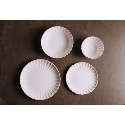 Zelected by Houze - Dahlia Sand Sideplate - Beige Zelected by Houze - Dahlia Sand Sideplate - Beige