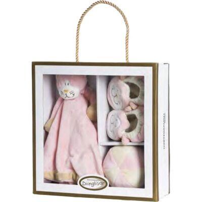 Teddykompaniet Diinglisar Vauvan lahjapaketti - Rosa Teddykompaniet Diinglisar Vauvan lahjapaketti - Rosa