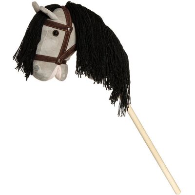 Teddykompaniet Hobby Horse - Szary, 80cm, Uwiązki i Kij Teddykompaniet Hobby Horse - Szary, 80cm, Uwiązki i Kij