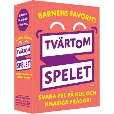 Kylskapspoesi Jeu de société - Quiz pour enfants - Le jeu à l'envers - Publicité Kylskapspoesi Jeu de société - Quiz pour enfants - Le jeu à l'envers - Publicité