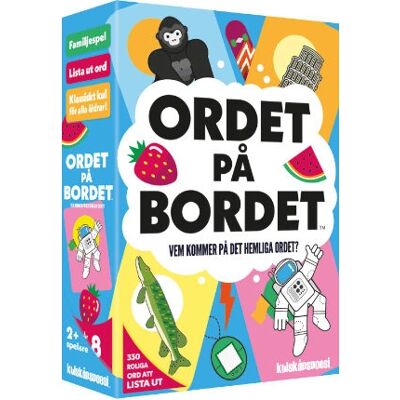 Jeu familial de devinettes - Le mot sur la table - Jeu de société - Publicité Jeu familial de devinettes - Le mot sur la table - Jeu de société - Publicité
