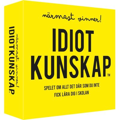Kylskåpspoesi SE - Idiotkunskap - NÄRMAST VINNER - Brädspel Kylskåpspoesi SE - Idiotkunskap - NÄRMAST VINNER - Brädspel