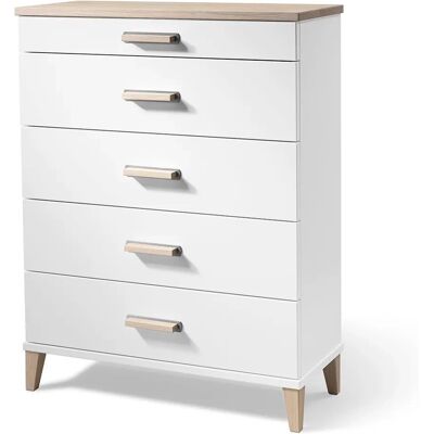 Oscarssons Möbel Malva - Massiv Eiche oder MDF - 5 Schubladenkommode Oscarssons Möbel Malva - Massiv Eiche oder MDF - 5 Schubladenkommode