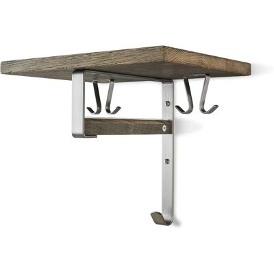 Oscarssons Möbel Cott geölte, geräucherte Eiche polierter Stahl H29x33 cm Möbel Oscarssons Möbel Cott geölte, geräucherte Eiche polierter Stahl H29x33 cm Möbel