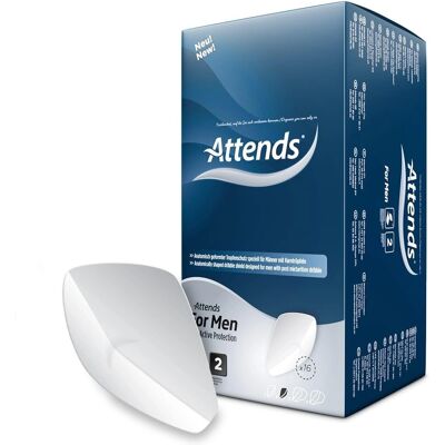 Attends Pour Hommes Bouclier 2 Protections d'Incontinence - Incontinence Pads - Publicité Attends Pour Hommes Bouclier 2 Protections d'Incontinence - Incontinence Pads - Publicité
