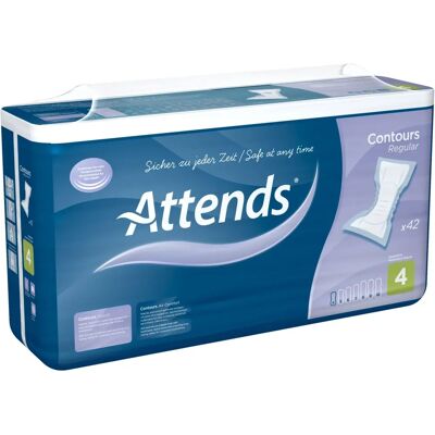 Attends Contours Regular 4 - Protections urinaires - Publicité Attends Contours Regular 4 - Protections urinaires - Publicité