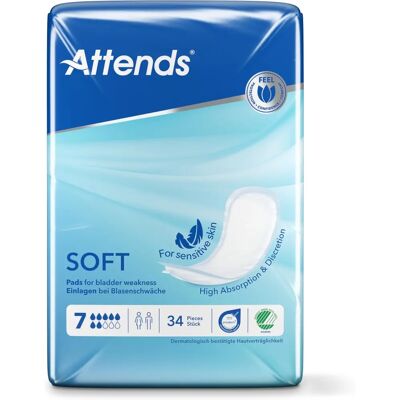 Attends Soft 7 - Incontinentie Pads - Producttype Attends Soft 7 - Incontinentie Pads - Producttype
