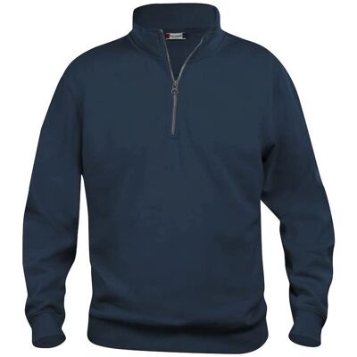 Felpa con mezza zip Navy di Clique - Felpa Felpa con mezza zip Navy di Clique - Felpa