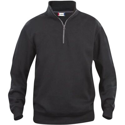 Felpa nera con mezzo zip di Clique - Felpa Felpa nera con mezzo zip di Clique - Felpa