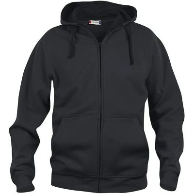 Sweat à capuche noir à zip complet - Veste à capuche - Publicité Sweat à capuche noir à zip complet - Veste à capuche - Publicité