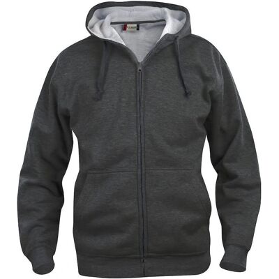 Sweat à capuche zippé complet - Homme - Vêtement mi-lourd anthracite - Publicité Sweat à capuche zippé complet - Homme - Vêtement mi-lourd anthracite - Publicité