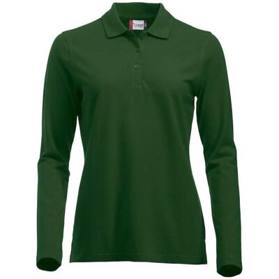 Clique Classic Marion 028247 Polo - Flaskgrøn - S Clique Classic Marion 028247 Polo - Flaskgrøn - S