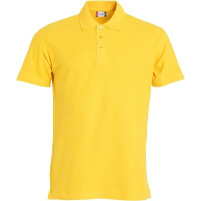 Clique Basic Herre Polo - Bomuld - Gul - Polo Shirt Clique Basic Herre Polo - Bomuld - Gul - Polo Shirt