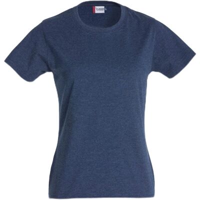 Clique 29361 New Classic-T Damen Blau Melange - T-Shirt Clique 29361 New Classic-T Damen Blau Melange - T-Shirt