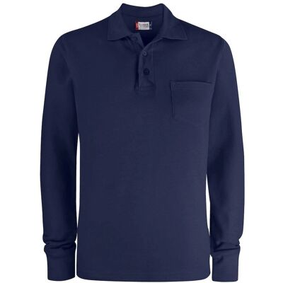 Clique Basic Navy Langærmet Unisex Polo Clique Basic Navy Langærmet Unisex Polo