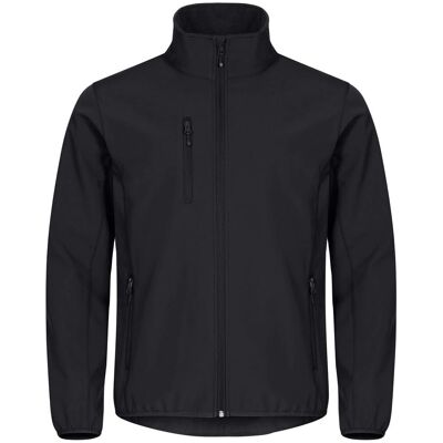 Veste Softshell Recyclée Noire Clique 2XL - Étanche - Publicité Veste Softshell Recyclée Noire Clique 2XL - Étanche - Publicité
