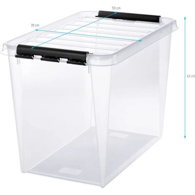 Orthex SmartStore 65L műanyag tárolódoboz - Tartós, Hőmérsékletálló, Élelmiszerbiztonságos Orthex SmartStore 65L műanyag tárolódoboz - Tartós, Hőmérsékletálló, Élelmiszerbiztonságos