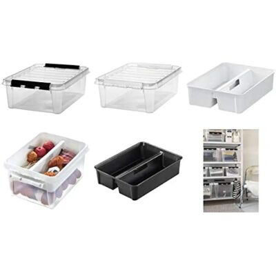 SmartStore Opslagdoos 24 - 21L Aluminium - Set van 2 SmartStore Opslagdoos 24 - 21L Aluminium - Set van 2