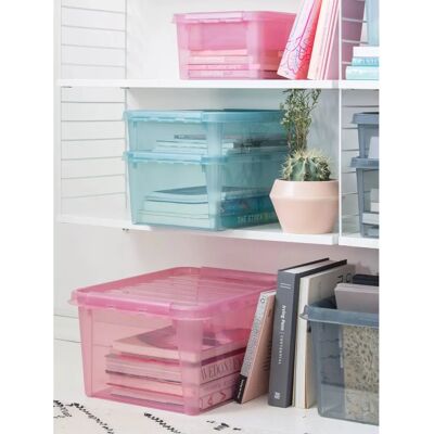 Boîte de rangement Orthex Color 31 - 32L Aqua - Publicité Boîte de rangement Orthex Color 31 - 32L Aqua - Publicité