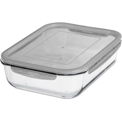 GastroMax BPA-freier Glas-Lebensmittelbehälter - 2,7L Braun GastroMax BPA-freier Glas-Lebensmittelbehälter - 2,7L Braun
