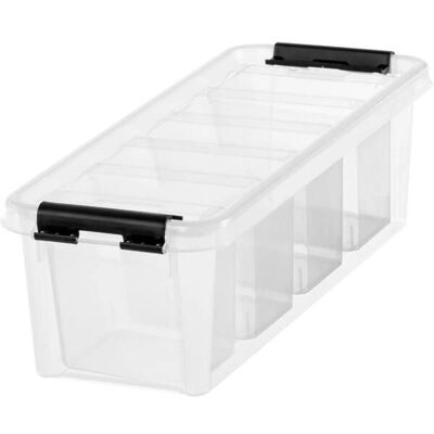 Förvaringslåda Orthex Group 3458710 - Stapelbar, 3,5L, Svart, Transparent Förvaringslåda Orthex Group 3458710 - Stapelbar, 3,5L, Svart, Transparent