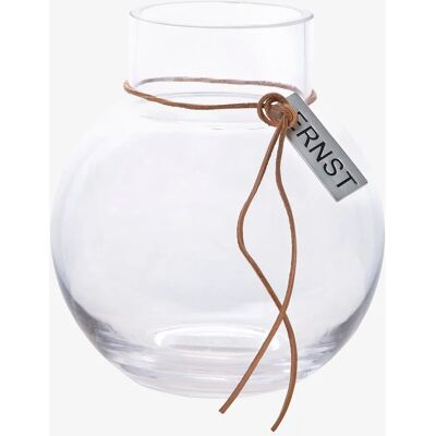 Ernst Rund Glasvas - Diameter 13cm, Höjd 14cm - Transparent Ernst Rund Glasvas - Diameter 13cm, Höjd 14cm - Transparent
