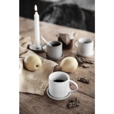 Ernst - Kaffekopp med underkop - Hvit Ernst - Kaffekopp med underkop - Hvit