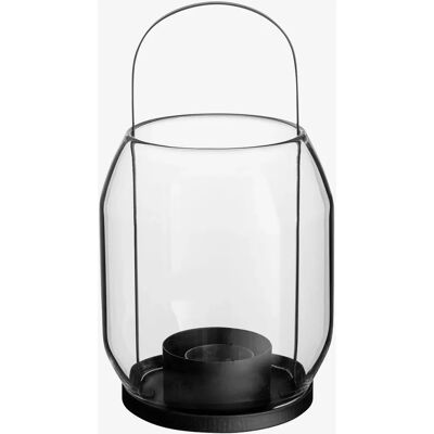 Ernst Lyslykt Svart - Klassisk metall og glassdekor Ernst Lyslykt Svart - Klassisk metall og glassdekor