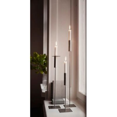 ERNST - Sølv lysestake 45 cm - Elegant aluminium ERNST - Sølv lysestake 45 cm - Elegant aluminium